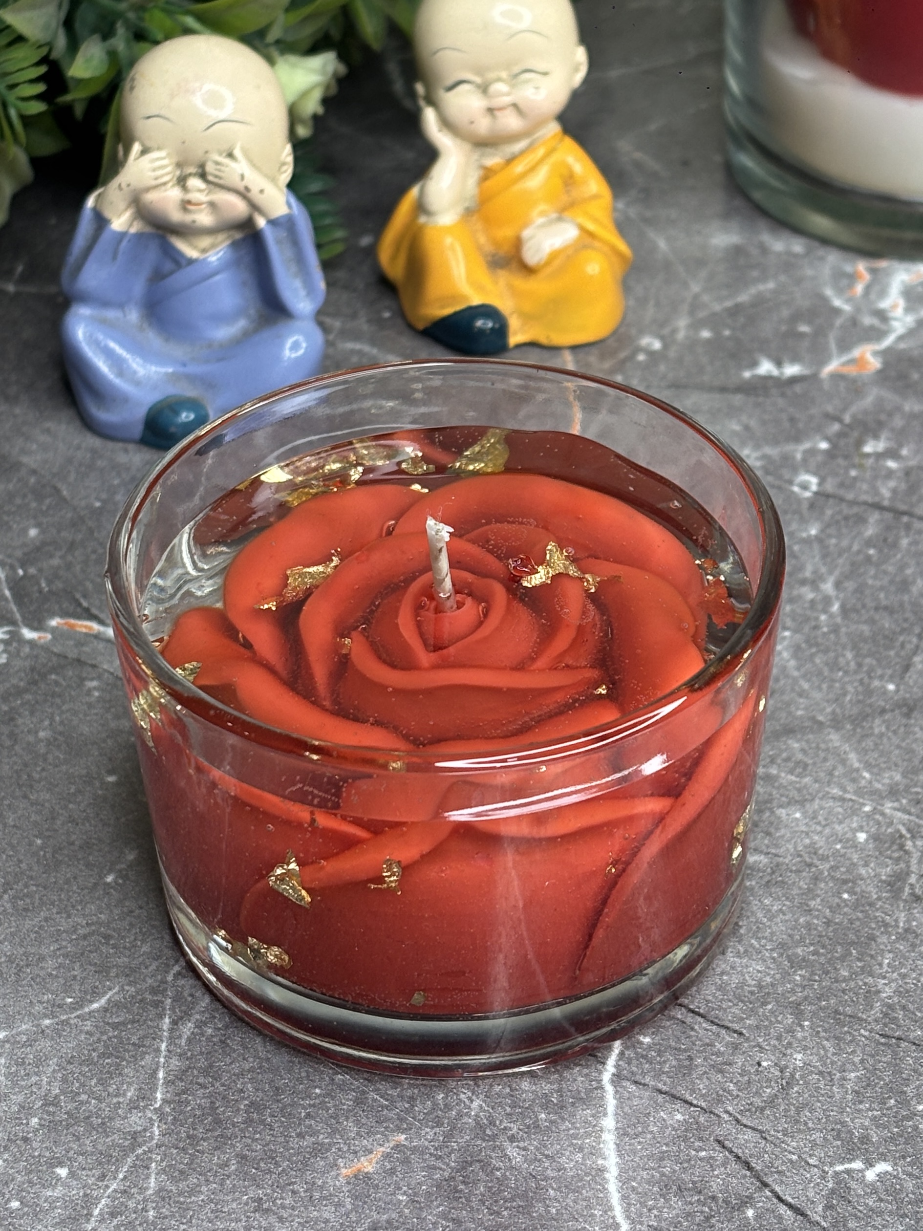 enchanted rose in gel candle enchanted rose in gel candle