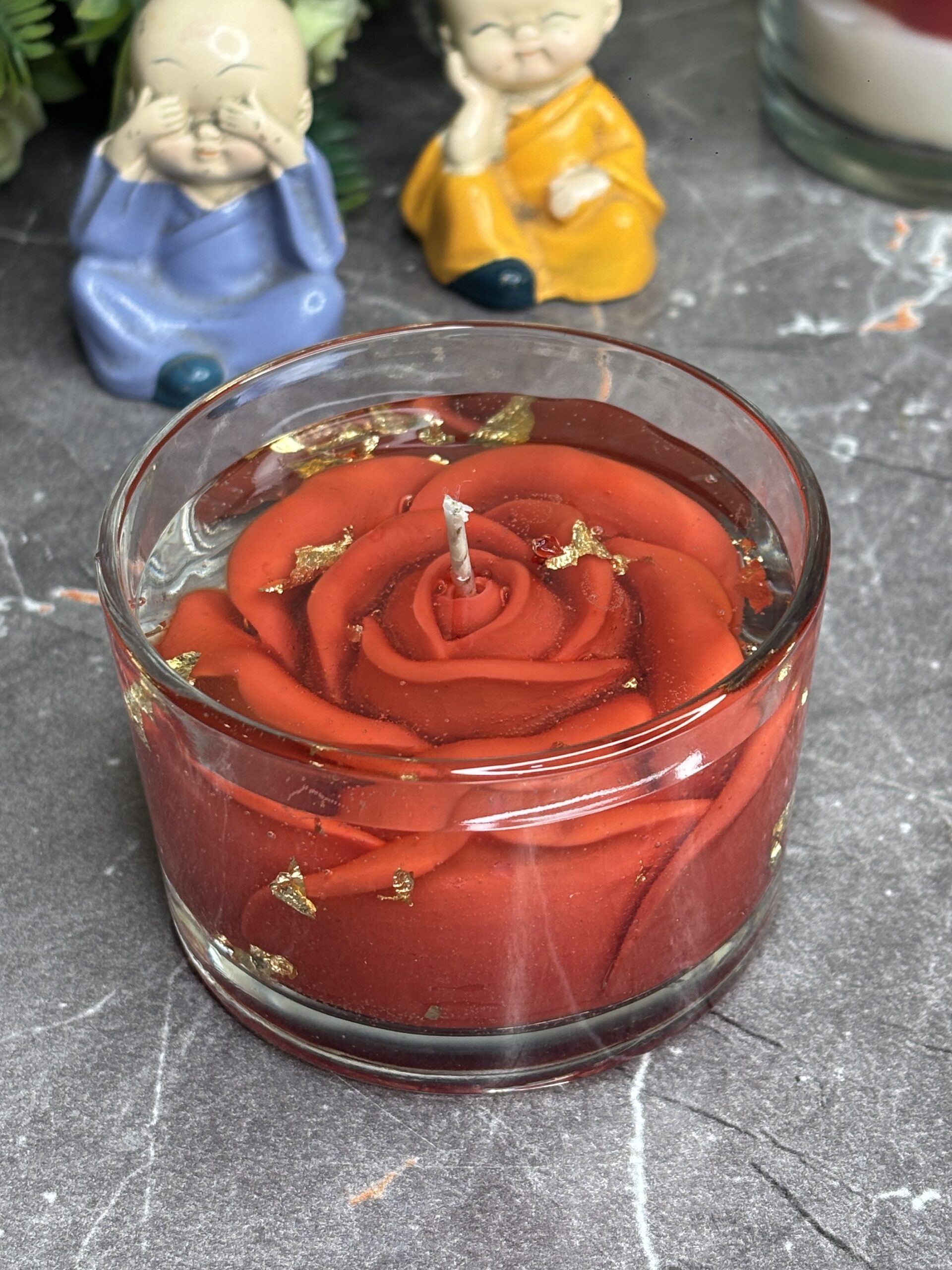 enchanted rose in gel candle enchanted rose in gel candle