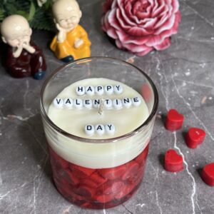 love language message candle