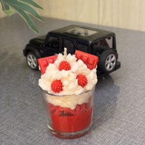 red velvet dessert candle