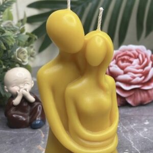 soulmate silhouette couple candle