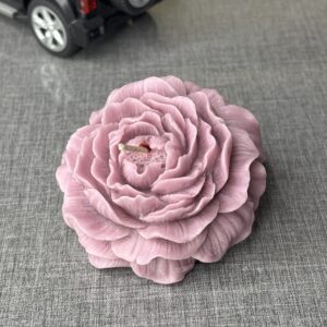 lavender peony flower candle
