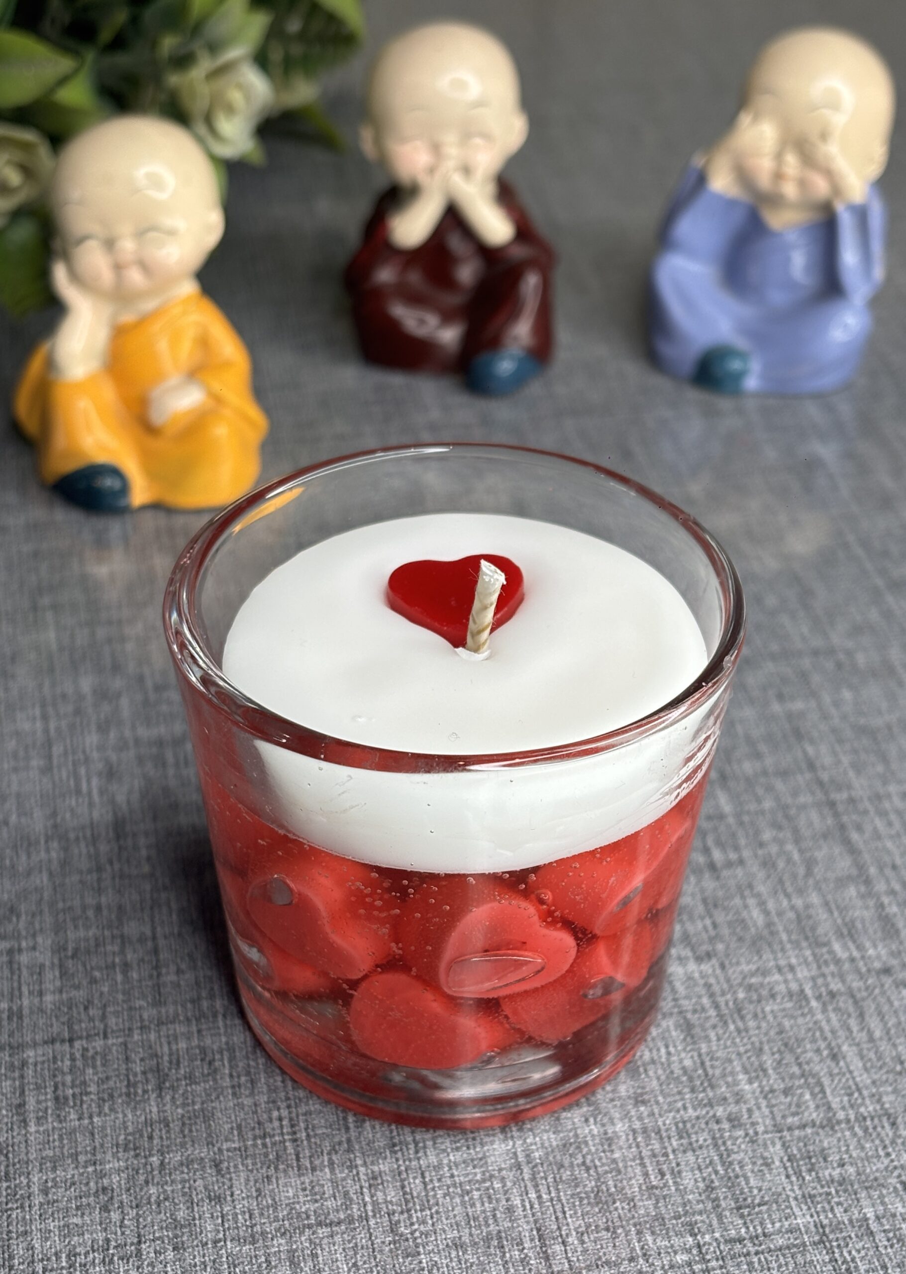 dropping heart jar candle dropping heart jar candle