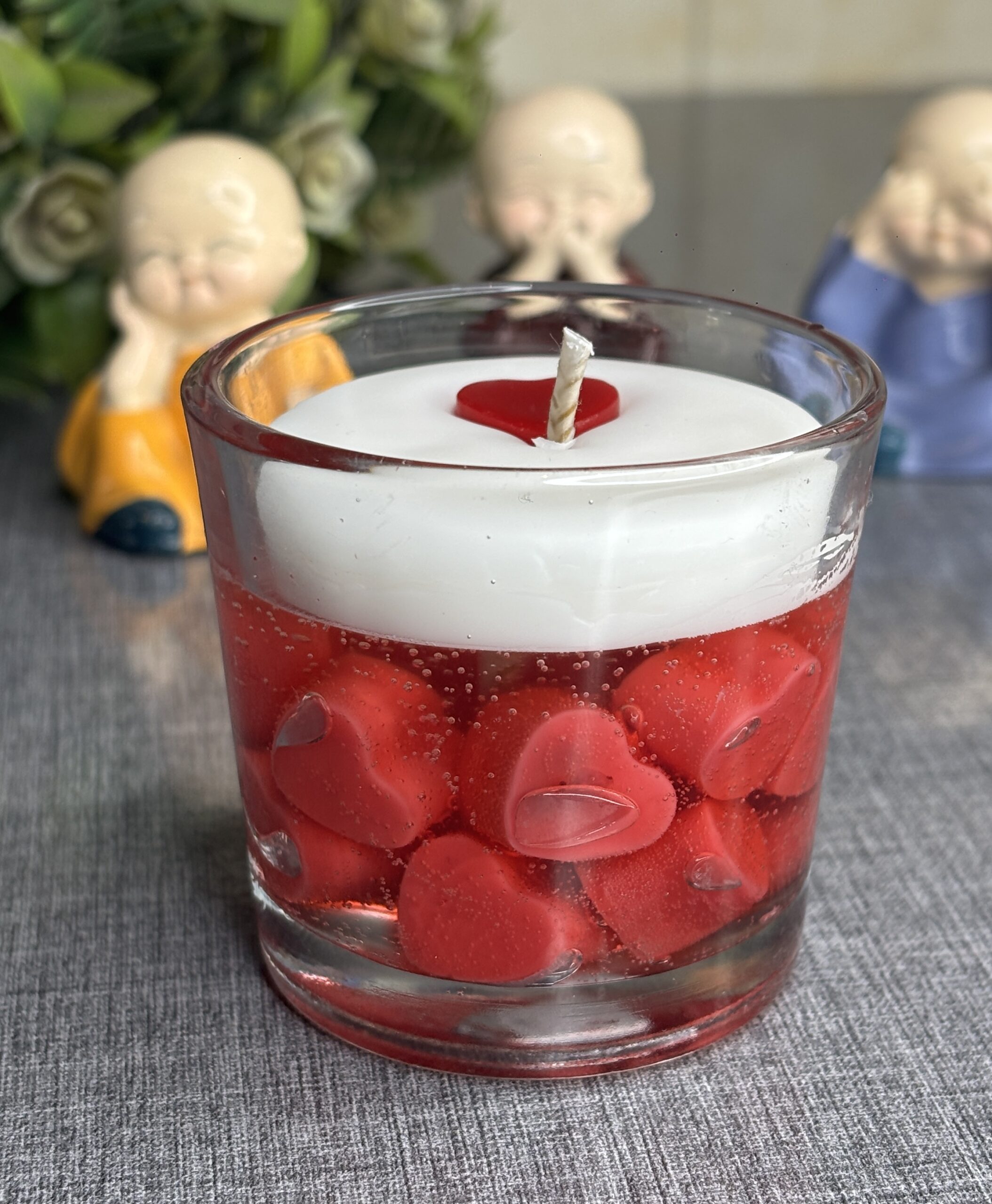 dropping heart jar candle dropping heart jar candle