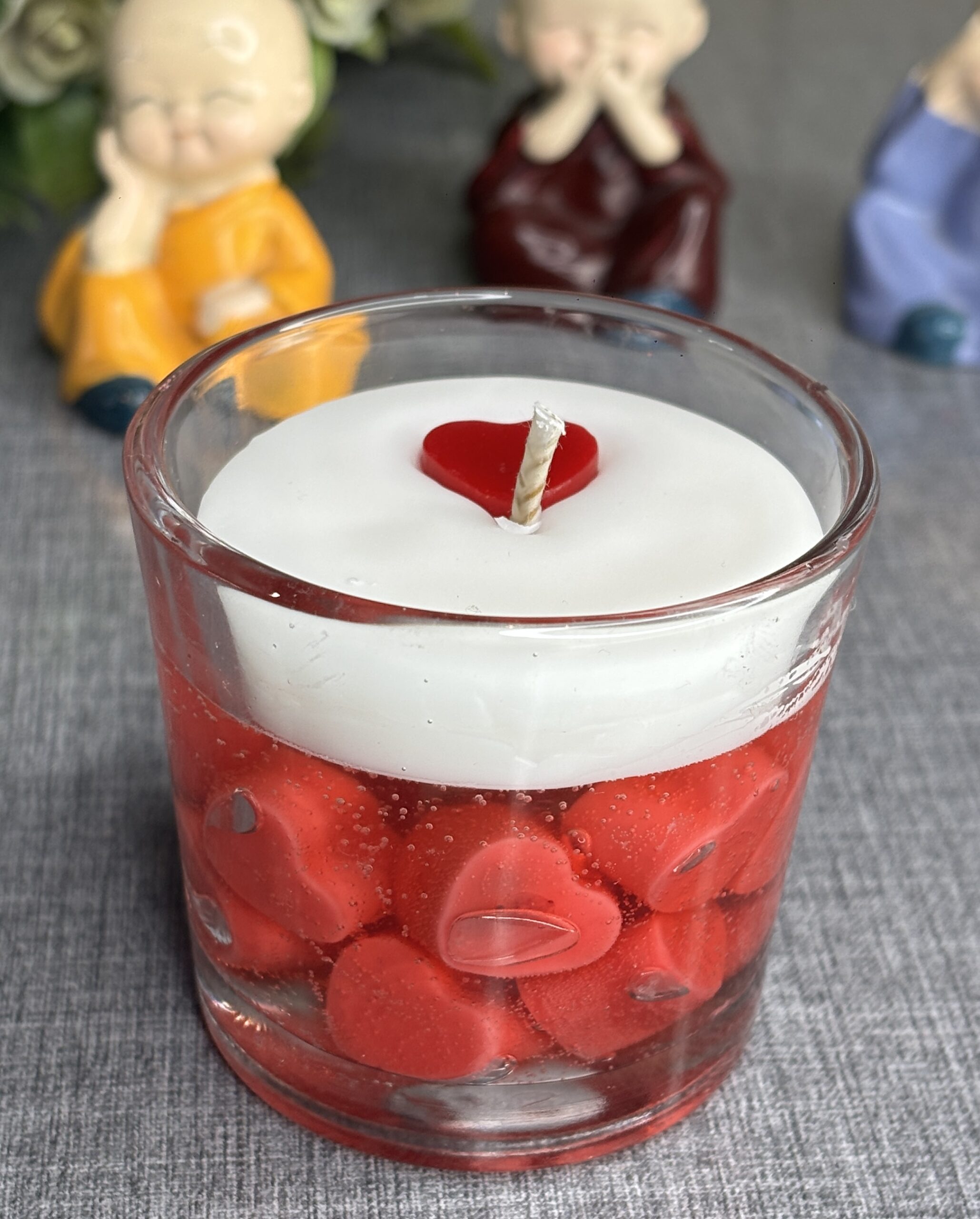 dropping heart jar candle dropping heart jar candle