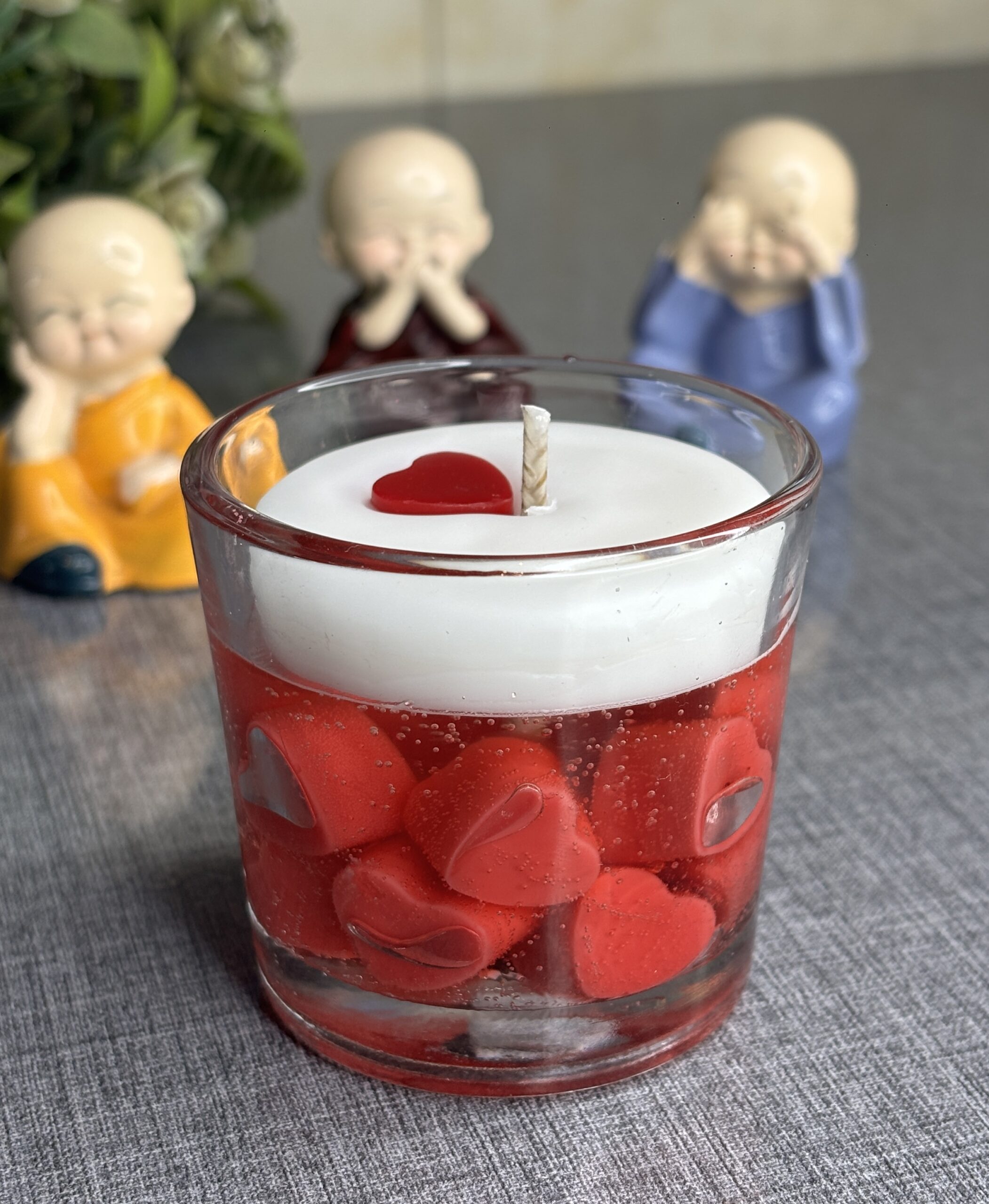 dropping heart jar candle dropping heart jar candle
